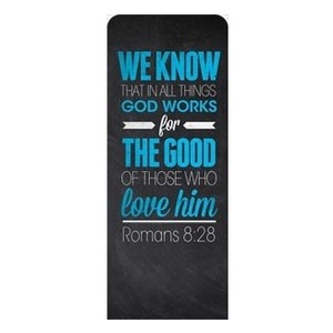 Slate Romans 8:28 2'7" x 6'7" Sleeve Banners