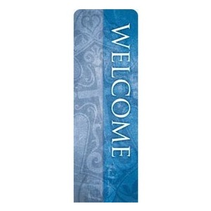 Cross Welcome 2' x 6' Sleeve Banner