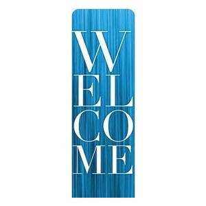 Blue Streak Welcome 2' x 6' Sleeve Banner