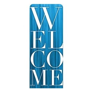 Blue Streak Welcome 2'7" x 6'7" Sleeve Banners