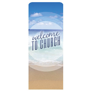 Season Welcome Ocean 2'7" x 6'7" Sleeve Banners