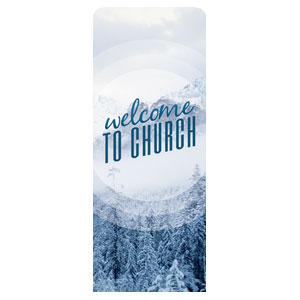 Season Welcome Snow 2'7" x 6'7" Sleeve Banners