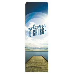 Season Welcome Lake 2' x 6' Sleeve Banner