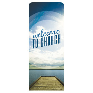 Season Welcome Lake 2'7" x 6'7" Sleeve Banners