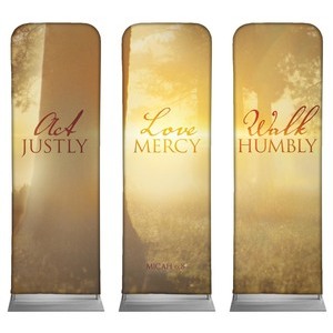 Micah Sunlit  2' x 6' Sleeve Banner