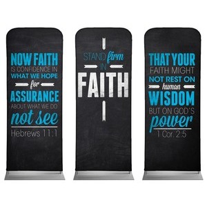 Slate Triptych 2'7" x 6'7" Sleeve Banners