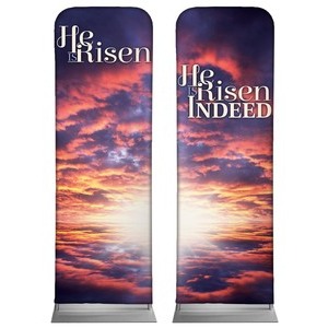 Risen Indeed Pair 2' x 6' Sleeve Banner