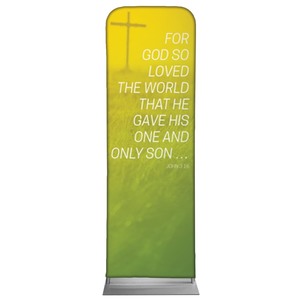 Color Wash John 3:16 2' x 6' Sleeve Banner