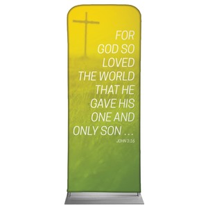 Color Wash John 3:16 2'7" x 6'7" Sleeve Banners