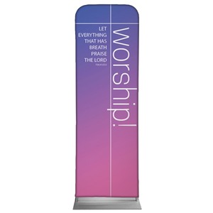 Color Wash Worship 2' x 6' Sleeve Banner