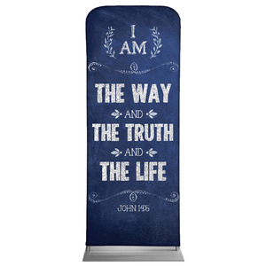 Chalkboard Art Blue 2'7" x 6'7" Sleeve Banners