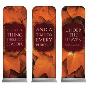 Ecc 3:1 Leaves 2' x 6' Sleeve Banner