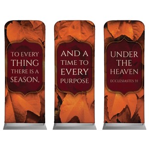 Ecc 3:1 Leaves 2'7" x 6'7" Sleeve Banners