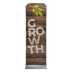 Shiplap Growth Natural 2' x 6' Sleeve Banner