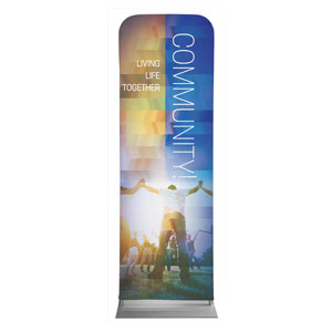 Modern Mosaic Community 2' x 6' Sleeve Banner