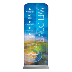 Modern Mosaic Directional 2'7" x 6'7" Sleeve Banners