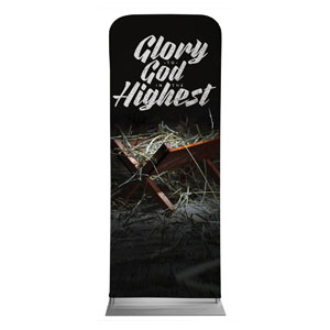 Glory God Manger 2'7" x 6'7" Sleeve Banners