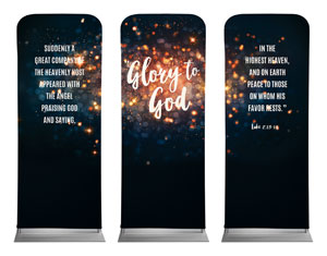 Glory to God Stars 2'7" x 6'7" Sleeve Banners