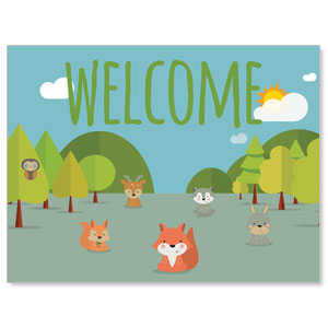 Woodland Friends Welcome Jumbo Banners