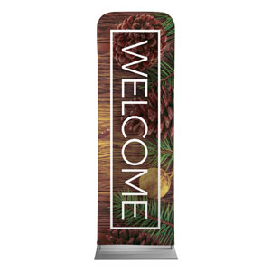 Wooden Slats Winter 2' x 6' Sleeve Banner