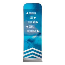 Chevron Welcome Blue Directional 