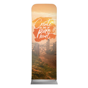 Beautiful Praise Pure Heart 2' x 6' Sleeve Banner