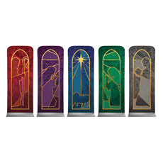 Jewel Tone Nativity Set 