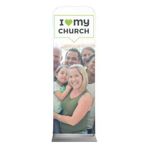 ILMC Believe Love Serve 2' x 6' Sleeve Banner