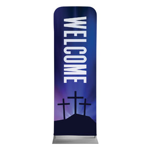 Aurora Lights Celebrate Easter Welcome 2' x 6' Sleeve Banner