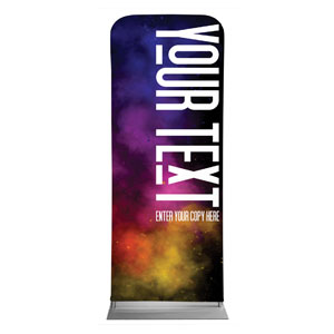 Dark Smoke Your Text 2'7" x 6'7" Sleeve Banners