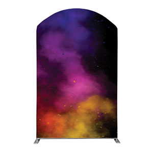 Dark Smoke Backdrop 5' x 8' Curved Top Sleeve