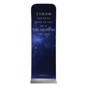 Begins With Christ Manger Scripture 2' x 6' Sleeve Banner