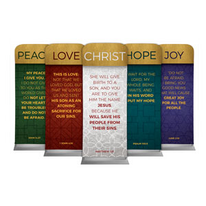 Celebrate The Season Advent Set 2'7" x 6'7" Sleeve Banners