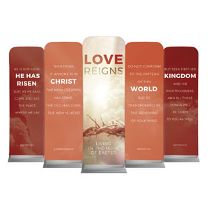 Love Reigns Set 2' x 6' Sleeve Banner