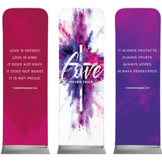 Love Never Fails Triptych 