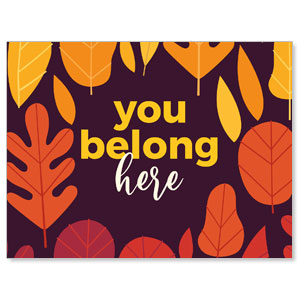 Belong Here Leaves Jumbo Banners