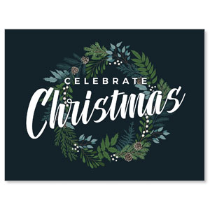 Christmas Floral Wreath Jumbo Banners