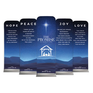 The Promise Manger Set 2' x 6' Sleeve Banner