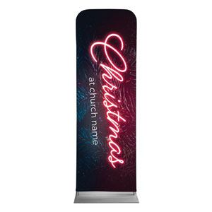 Neon Christmas 2' x 6' Sleeve Banner