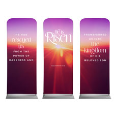 He Is Risen Light Triptych 