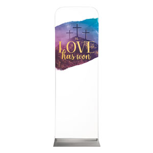 Love Has Won Paint 2' x 6' Sleeve Banner