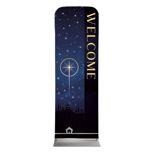 Bethlehem Christmas Star 2' x 6' Sleeve Banner