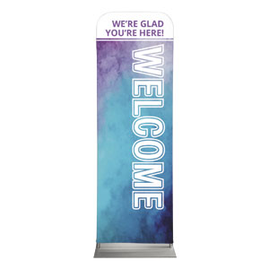 Blue Stucco 2' x 6' Sleeve Banner