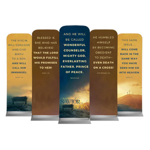 Behold A Savior Is Born Set 2' x 6' Sleeve Banner