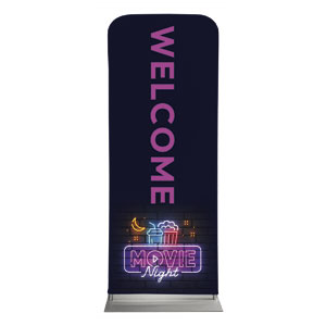 Neon Movie Night 2'7" x 6'7" Sleeve Banners