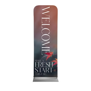 Fresh Start Red Leaves 2' x 6' Sleeve Banner