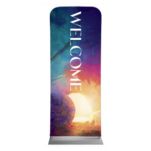 Colorful Open Tomb 2'7" x 6'7" Sleeve Banners