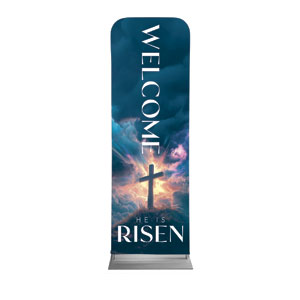 Easter He Is Risen 2' x 6' Sleeve Banner