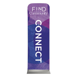 Find Your Community Connect 2' x 6' Sleeve Banner