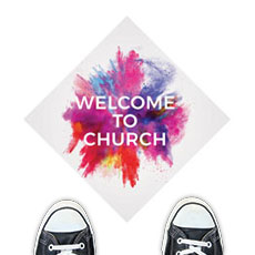 Color Burst Welcome Church 